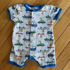 CJP BABY Romper One Piece Snap Short Sleeve Shorts Infant Baby Size 0-3m